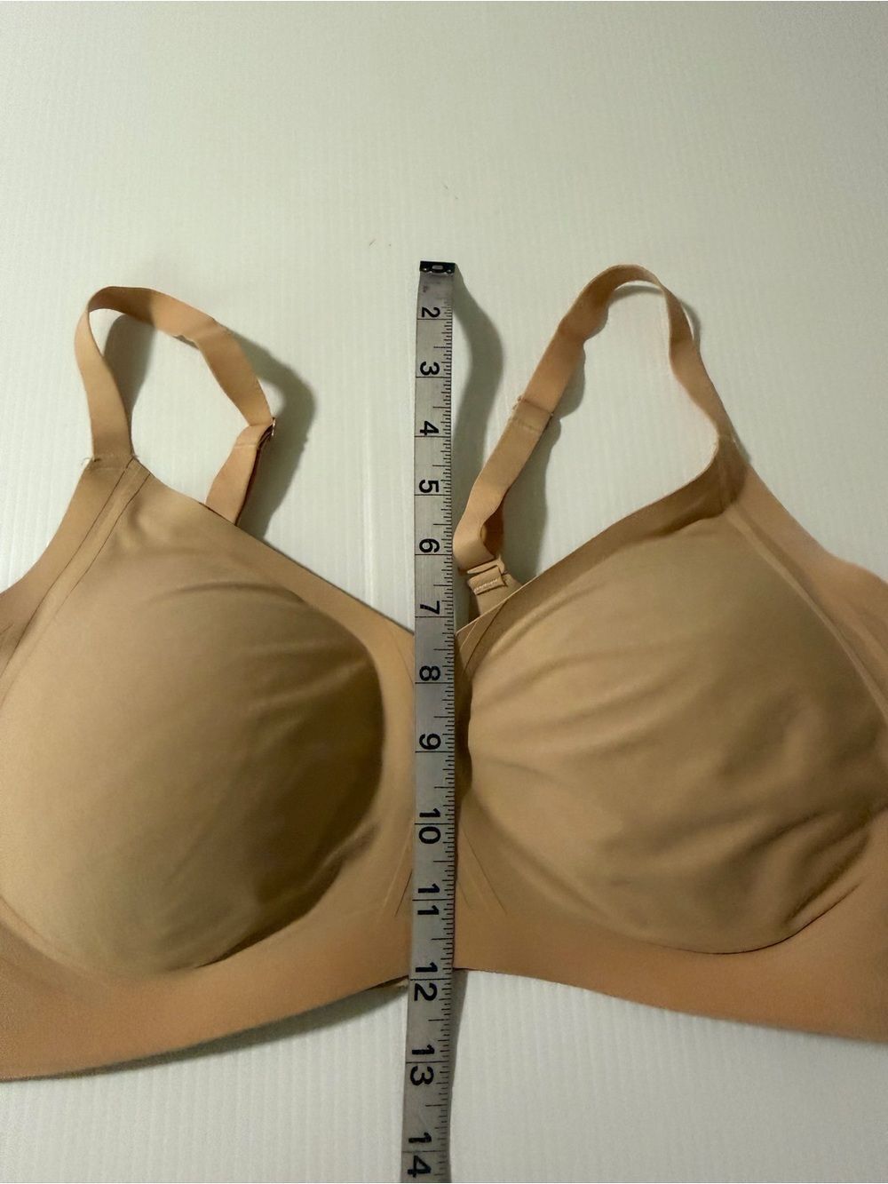 Honeylove Silhouette Bra support 3D printed velvet accent tan nude beige 1XL - Picture 7 of 8